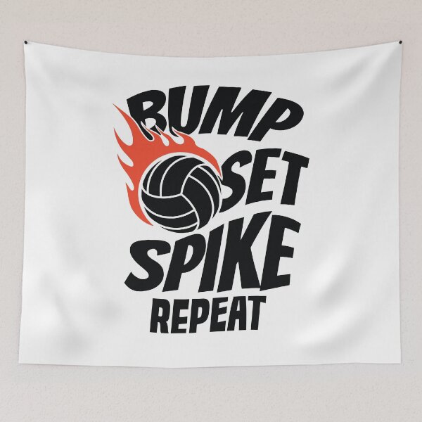 Item preview, Bump Set Spike Repeat volleyball designed and sold by AdelDa19.