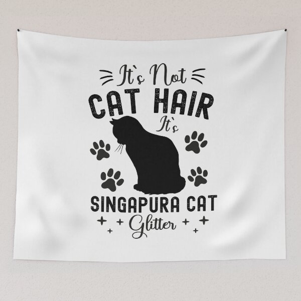 Item preview, It's Not Cat Hair It's Singapura Cat Glitter, Funny Singapura Cat Owner Quotes, Drain Cat, Kucinta, Kopitiam Cat, Owner Gifts designed and sold by PRINTED ..