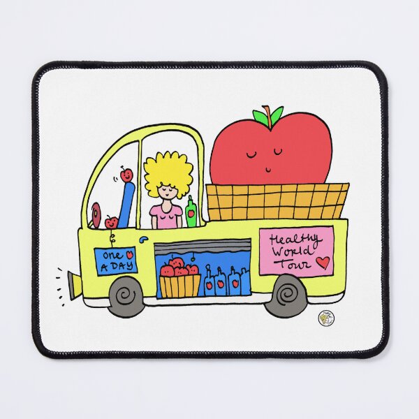 Item preview, Food Truck red apple girl bus designed and sold by mellowdays.