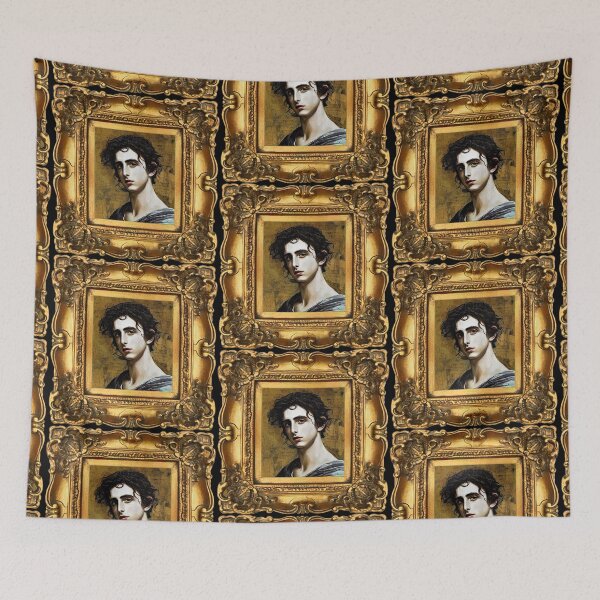 Item preview, Portrait of Timothée Oil Painting In Frame designed and sold by SubtleSplit.