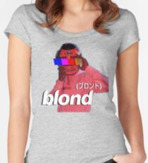 Frank Ocean Blond Helmet Logo Women's Fitted Scoop T-Shirt