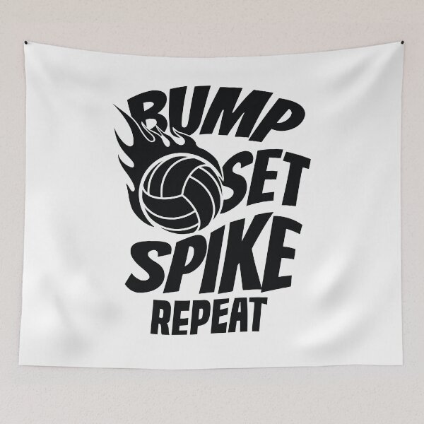 Item preview, Bump Set Spike Repeat volleyball designed and sold by AdelDa19.