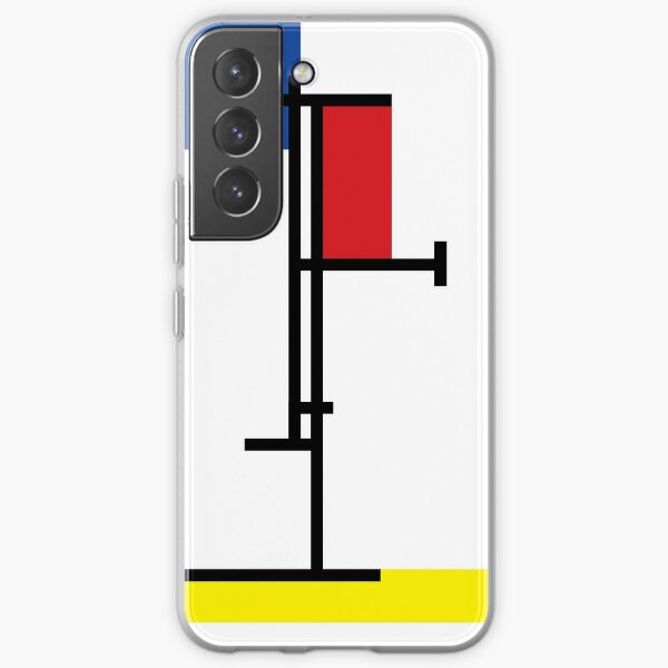 Mondrian Minimalist De Stijl Modern Art III © fatfatin Samsung Galaxy Soft Case