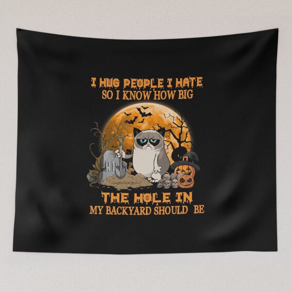 Item preview, I Hug People I Hate So I Know How Big The Hole Hallowen designed and sold by ruthbievern.
