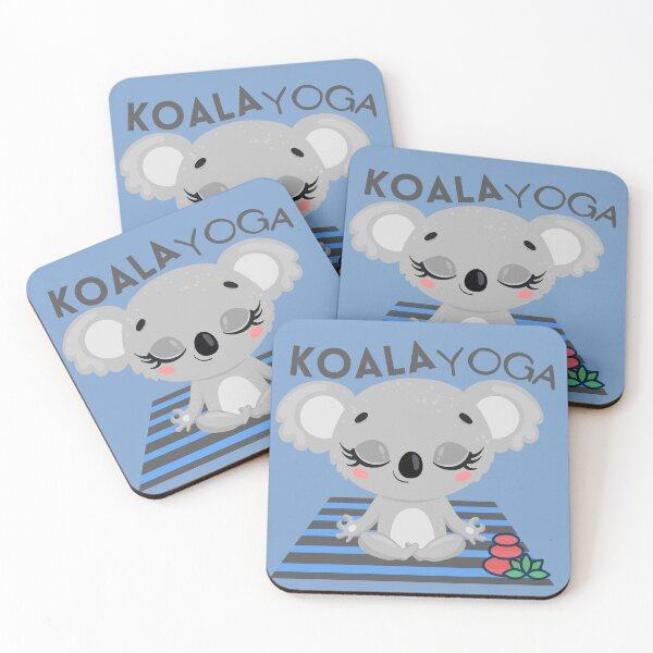 Item preview, Baby Koala Easy Yoga Bliss Design for wild animal lovers, koala, and yoga lovers you know. designed and sold by tranquilbeach.