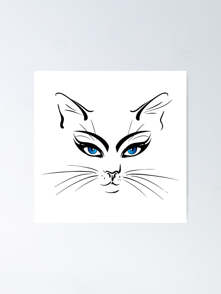 Póster «Poemas Acrósticos Para Mamás De Gatos, Amantes De Los Gatos, Dueños De Gatos Diseño De