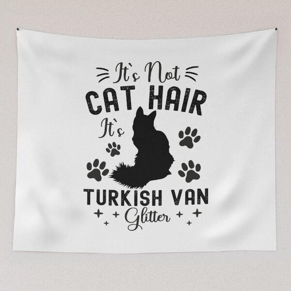 Item preview, It's Not Cat Hair It's Turkish Van Glitter, Funny Turkish Van Cat Owner Quotes, Turkish Cat, Obsolete, Owner Gifts designed and sold by PRINTED ..