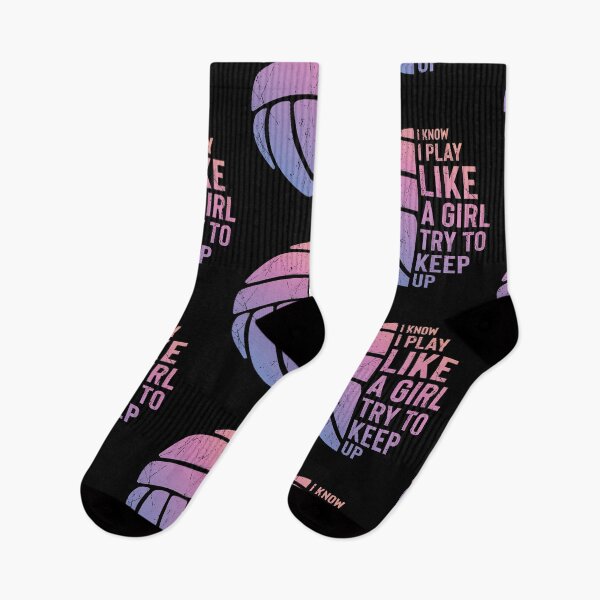 Artikelvorschau, Ich weiß, dass ich wie ein Mädchen spiele und versuche, mitzuhalten. Lustiger Volleyballspieler-Sprichwort. Tolles Geschenk für Volleyball-Liebhaber. entworfen und verkauft von AdelDa19.