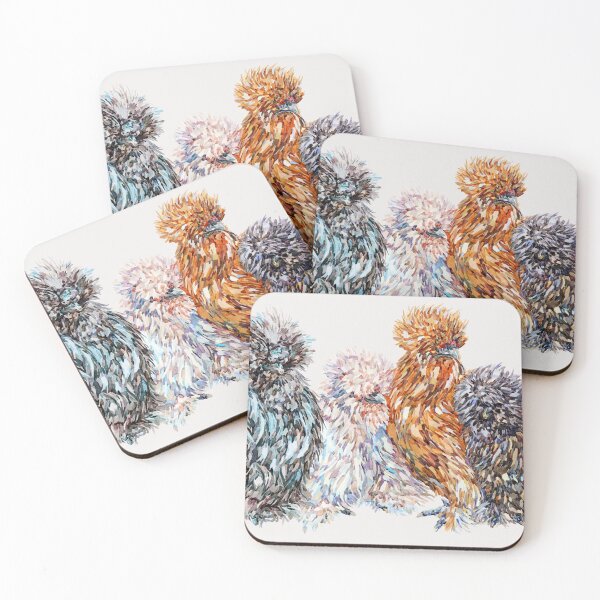 Item preview, Silkie Chicken Flock designed and sold by becca-boyce.