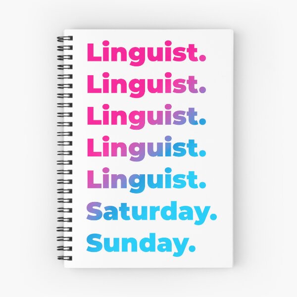 Item preview, Linguist work week designed and sold by SVPOD.