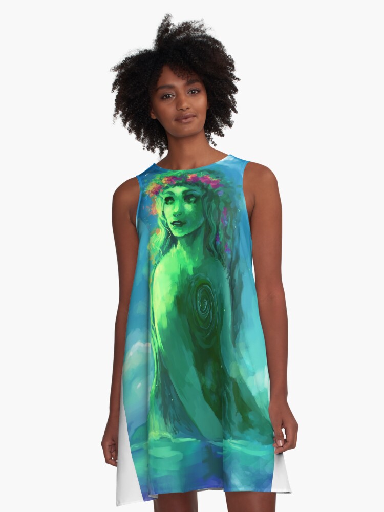 Thumbnail 1 of 4, A-Line Dress, TE fiti designed and sold by AkiMao.