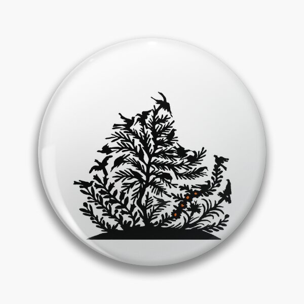 Artikelvorschau, Märchenhaftes Germany Schlittenfahrt Wald Vögel Raben Scherenschnitt Silhouette schwarz entworfen und verkauft von G-M-Designs.