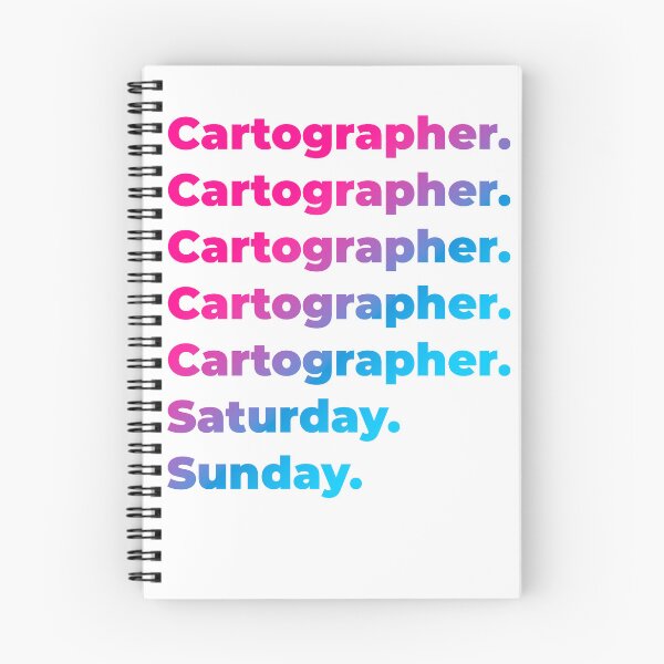 Item preview, Cartographer work week designed and sold by SVPOD.