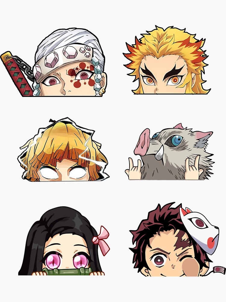 Anime Character Stickers for Sale | TeePublic
