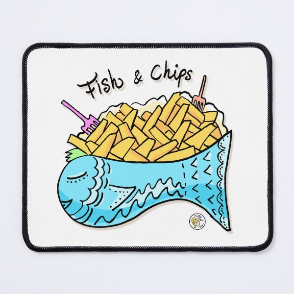 Item preview, Fish and chips food snack designed and sold by mellowdays.