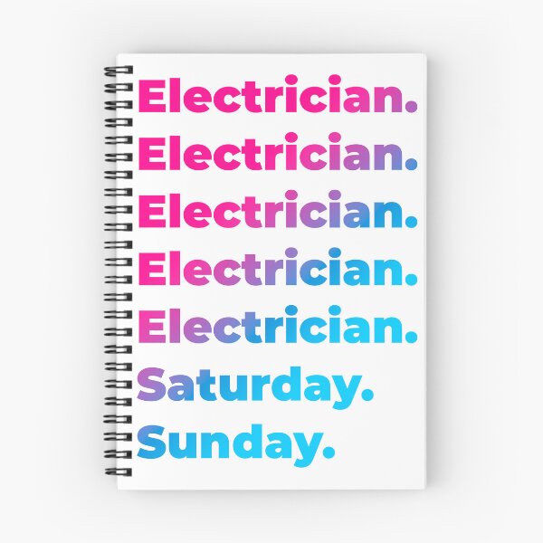 Item preview, Electrician work week designed and sold by SVPOD.