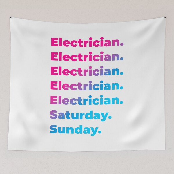Item preview, Electrician work week designed and sold by SVPOD.
