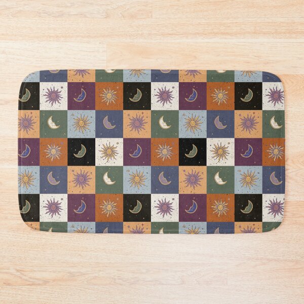 Item preview, Mystical Checkerboard Pattern (Moon, Sun) designed and sold by ‧͙⁺˚*･༓☾ Moon Saikia ☽༓･*˚⁺‧͙.