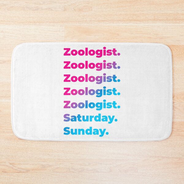 Item preview, Zoologist work week designed and sold by SVPOD.
