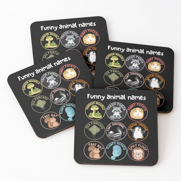 Item preview, Funny animal names collage designed and sold by EvergreenWhimsy.