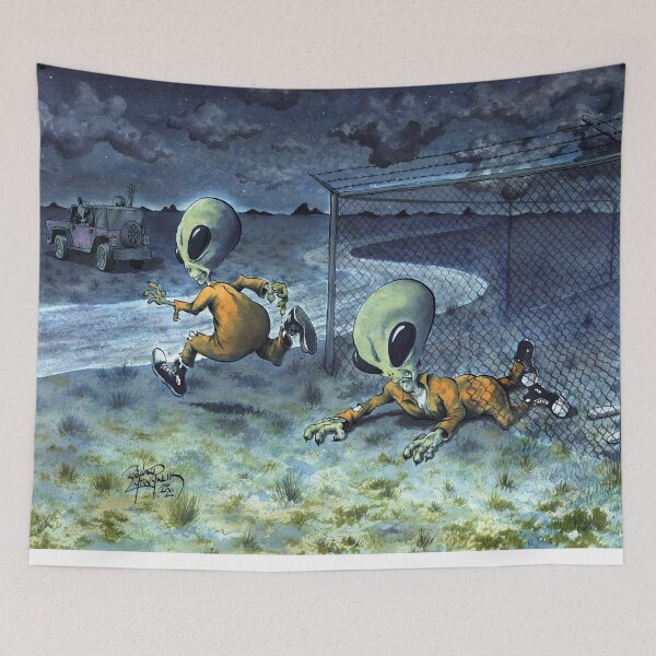 Item preview, Midnight Escape from Area 51 designed and sold by Rilystrations.