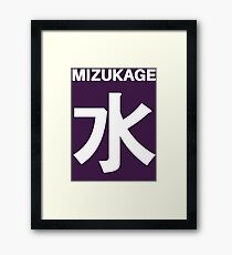 Mizukage Kiri Symbols Framed Print
