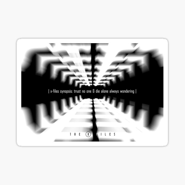 "The XFiles XFiles Synopsis..." Sticker for Sale by Artist1843