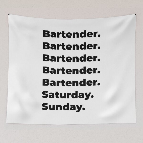 Item preview, Bartender funny workweek designed and sold by SVPOD.