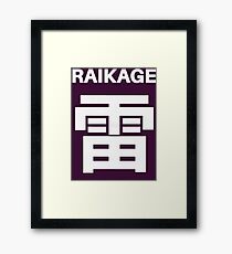 Raikage Kumo Symbols Framed Print