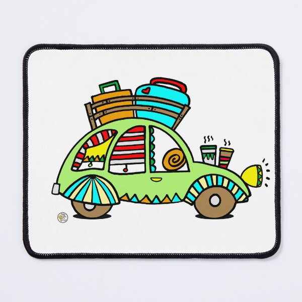 Item preview, cute green 2CV car vehicle cute travel design 01 designed and sold by mellowdays.
