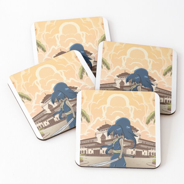 Item preview, Yellow beige samurai girl  designed and sold by Chitrakarii.