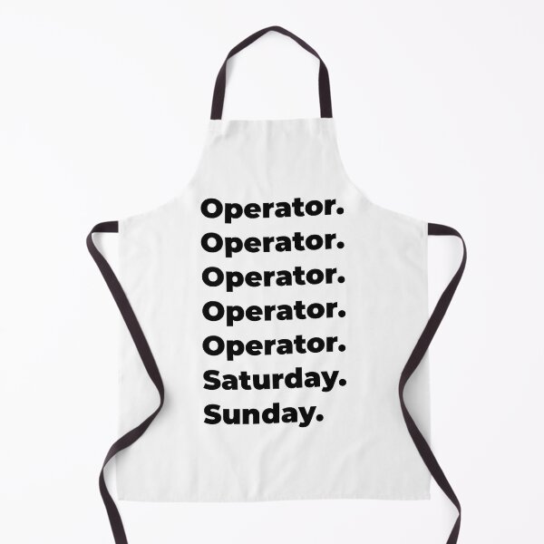 Item preview, Operator funny workweek designed and sold by SVPOD.