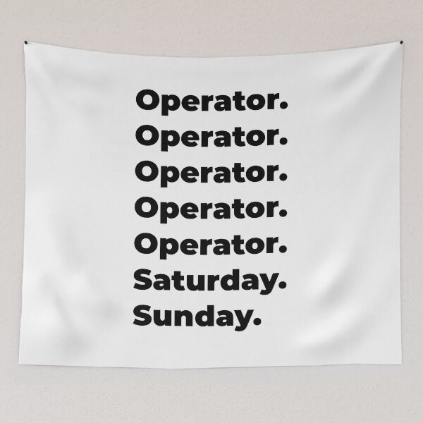 Item preview, Operator funny workweek designed and sold by SVPOD.