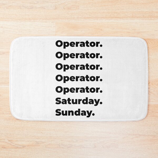 Item preview, Operator funny workweek designed and sold by SVPOD.