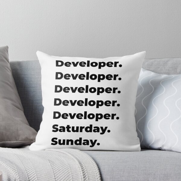 Item preview, Developer funny workweek designed and sold by SVPOD.