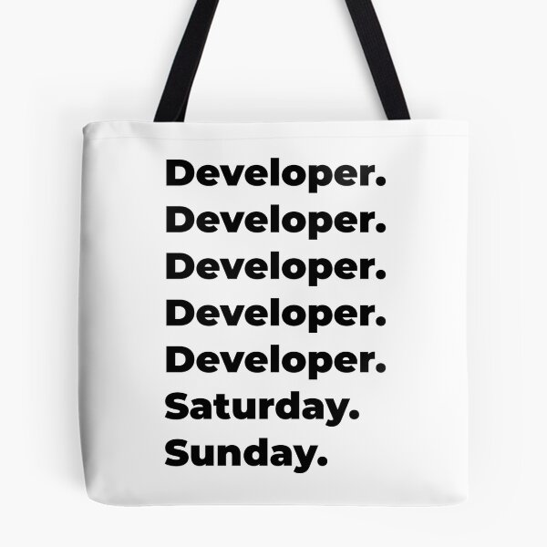 Item preview, Developer funny workweek designed and sold by SVPOD.