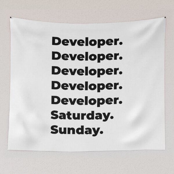 Item preview, Developer funny workweek designed and sold by SVPOD.