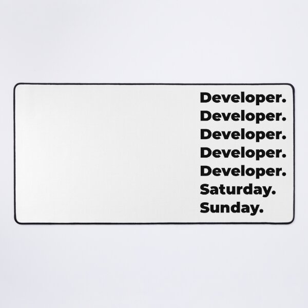 Item preview, Developer funny workweek designed and sold by SVPOD.