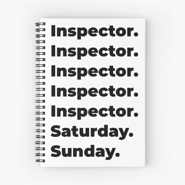 Item preview, Inspector funny workweek designed and sold by SVPOD.