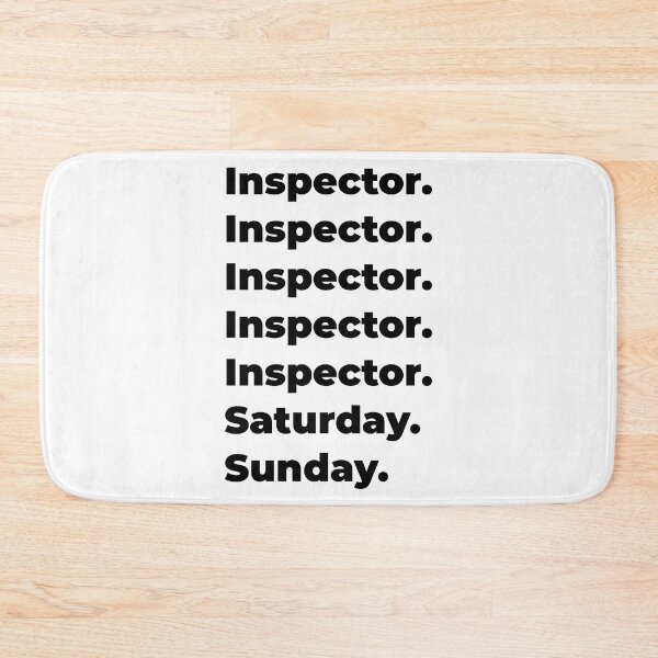 Item preview, Inspector funny workweek designed and sold by SVPOD.