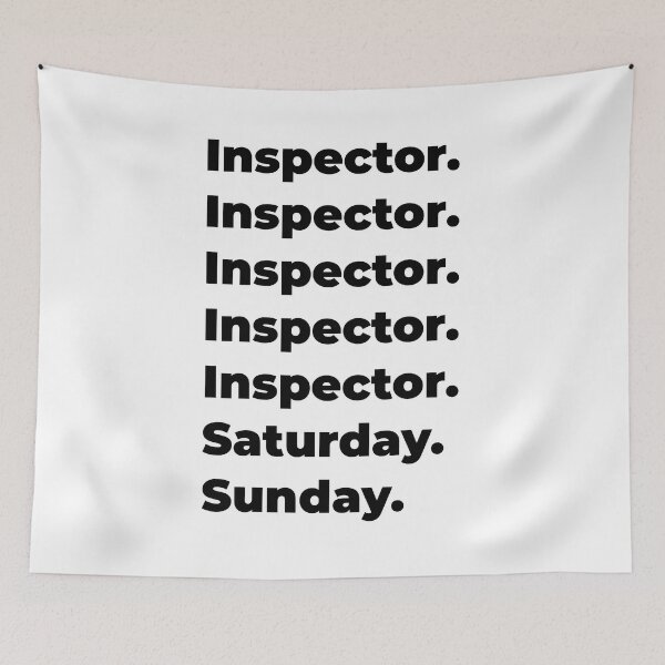 Item preview, Inspector funny workweek designed and sold by SVPOD.