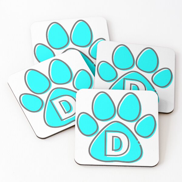 Item preview, Blue Paw Monogram D designed and sold by Coffee Lifestyle.