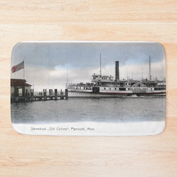 Item preview, 1905 Steamship Docked at Plymouth Massachusetts designed and sold by historicimage.