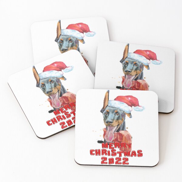 Item preview, Christmas cards 2022 Doberman xmas dog designed and sold by aventi24.