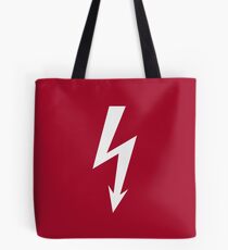 Flash / Blitz / Éclair / Rayo / Fulmine (White) Tote Bag