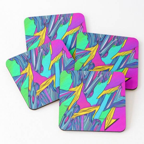 Item preview, Abstract colorful crystal design  designed and sold by RA9Design.