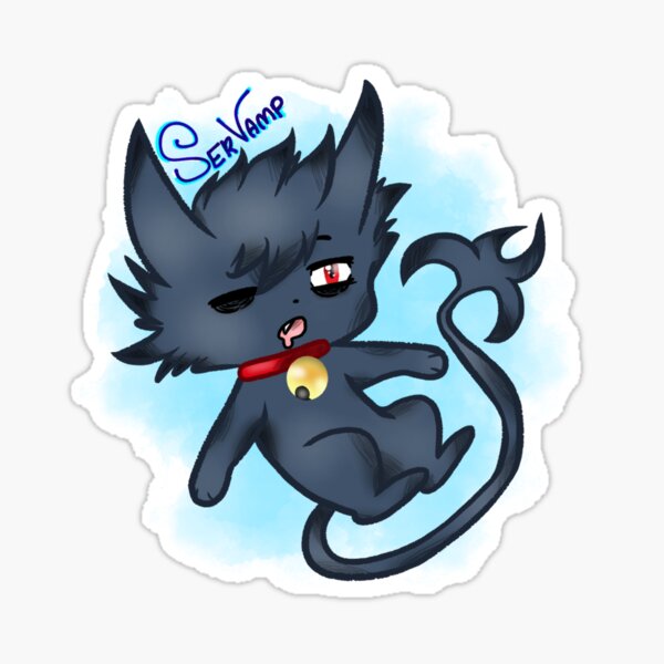 Sleepy Ash Kuro Kitty Sticker