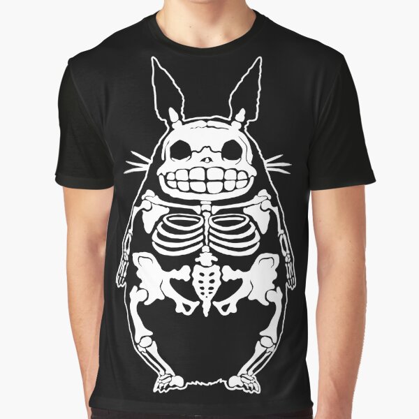 Squelette de Totoro T-shirt graphique