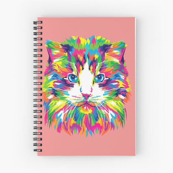 Item preview, Colorful cat  illustration designed and sold by AspectArtWorks.
