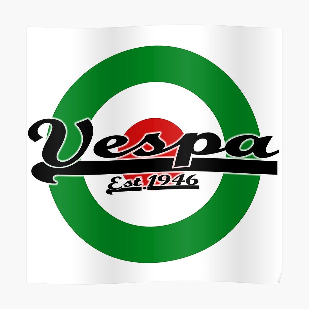 Target Vespa 4x Aufkleber Italien 9,5 cm
